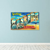 Küste, Oregon - Große Briefmarkenszenen 2 Leinwanddruck (Insitu (Holzboden))