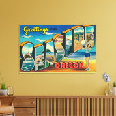 Küste, Oregon - Große Briefmarkenszenen 2 Leinwanddruck (Insitu (Wohnzimmer))