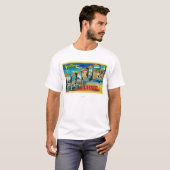 Küste, Oregon - große Buchstabe-Szenen T-Shirt (Vorne ganz)