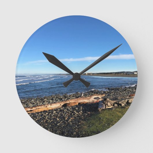 Küste, Oregon Runde Wanduhr (Vorderseite)