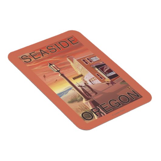 Küste, OregonAquarium-Ansicht Magnet (Rechte Seite)