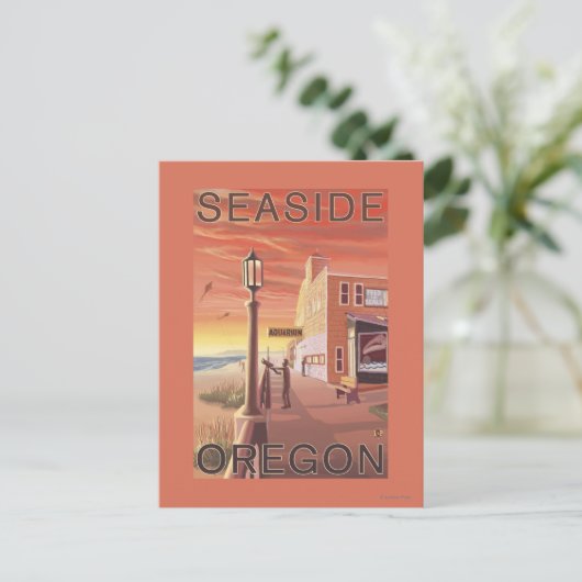 Küste, OregonAquarium-Ansicht Postkarte (Stehend Vorderseite)