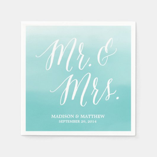 Küste | Personalisiert Paper Napkins Serviette (Vorderseite)