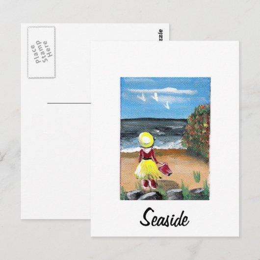 Küste Postkarte (Vorne/Hinten)