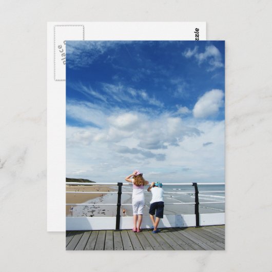 Küste Postkarte (Vorne/Hinten)