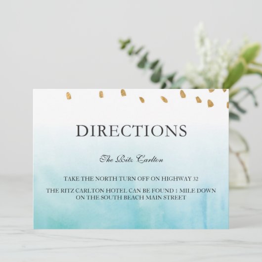 Küste - Richtung Einladung (Stehend Vorderseite)