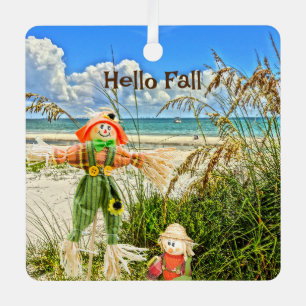Küste Sanibel Island Florida Beach & Scarecrow Ornament Aus Metall