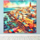 Küste Schönheit Asilah - Marokko Leinwanddruck (Insitu (Holzboden))