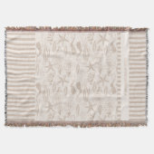 Küste Seashell Beige handGezeichnet Nautik Decke (Vorderseite)