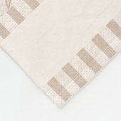 Küste Seashell Beige handGezeichnet Nautik Fleecedecke (Ecke)