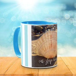 Küste Seashell Foto essen Sleep Beach Script kühl Tasse