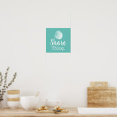 Küste Seashell Shore Ding Poster (Küche)