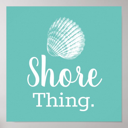 Küste Seashell Shore Ding Poster (Vorne)