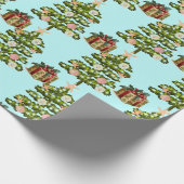 Küste Seashell Weihnachtsbäume Geschenkpapier (Ecke)