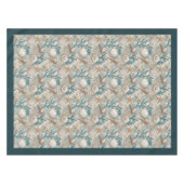 Küste Seashells Seesterne Pastellgrün Elfenbein Tischdecke (Vorderseite (Horizontal))