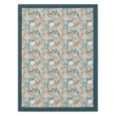 Küste Seashells Seesterne Pastellgrün Elfenbein Tischdecke (Vorderseite)