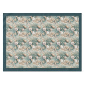 Küste Seashells Seesterne Pastellgrün Elfenbein Tischdecke (Vorderseite (Horizontal))