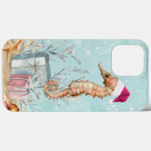 Küste Seepferd Santa mit ummantelten Geschenken Case-Mate iPhone Hülle (Rückseite (Horizontal))