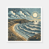 Küste Serviette (Vorderseite)