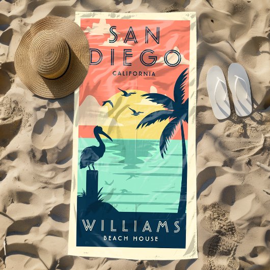 Küste Sommer Vintages Family Beach House Strandtuch