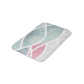 Küste/Strand abstrakte Wellen Badematte (Schrägansicht)