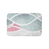 Küste/Strand abstrakte Wellen Badematte (Vorderseite)