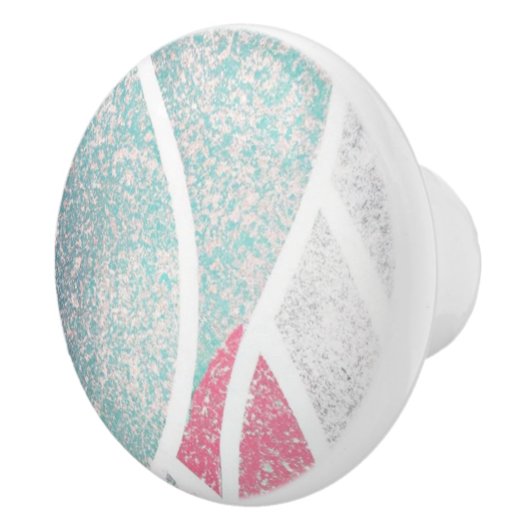 Küste/Strand abstrakte Wellen Keramikknauf (Rechts)