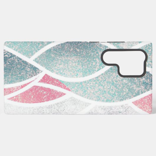 Küste/Strand abstrakte Wellen Samsung Galaxy Hülle (Rückseite (Horizontal))