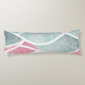 Küste/Strand abstrakte Wellen Seitenschläferkissen (Rückseite)