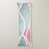 Küste/Strand abstrakte Wellen Seitenschläferkissen (Vorderseite Vertikal)