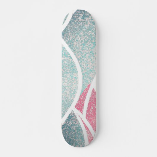 Küste/Strand abstrakte Wellen Skateboard (Vorne)