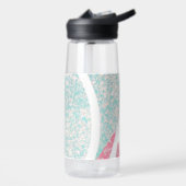 Küste/Strand abstrakte Wellen Trinkflasche (Links)