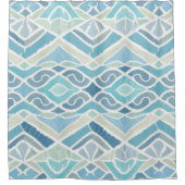 Küste/Strand/nautischer Blau Duschvorhang (Vorderseite)