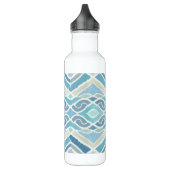 Küste/Strand/nautischer Blau Edelstahlflasche (Links)