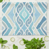 Küste/Strand/nautischer Blau Geschirrtuch (Gefaltet)