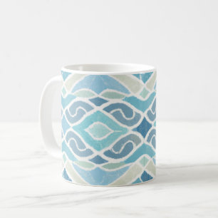 Küste/Strand/nautischer Blau Kaffeetasse
