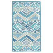 Küste/Strand/nautischer Blau Kleine Geschenktüte (Rückseite)