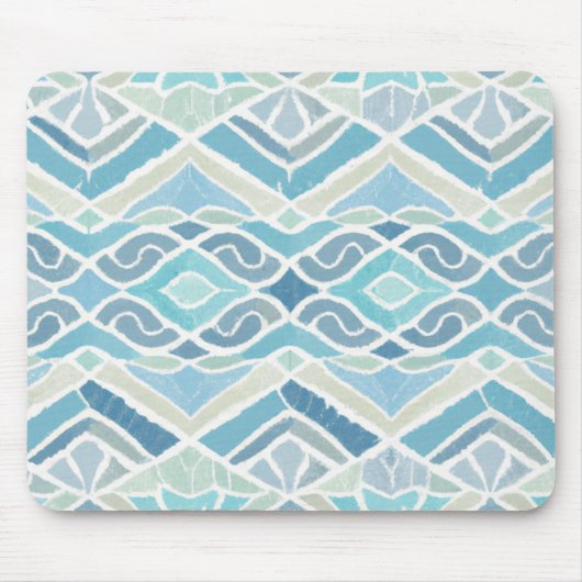 Küste/Strand/nautischer Blau Mousepad (Vorne)