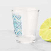 Küste/Strand/nautischer Blau Schnapsglas (Rechts)