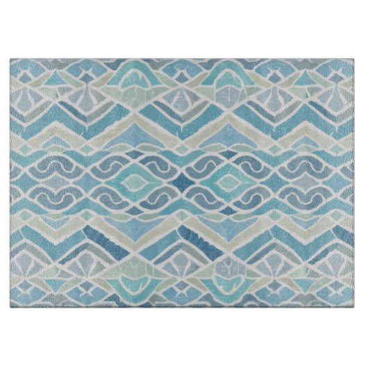 Küste/Strand/nautischer Blau Schneidebrett (Vorderseite)