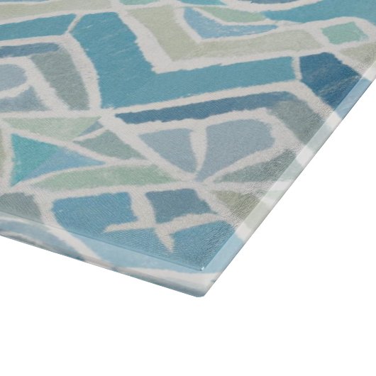 Küste/Strand/nautischer Blau Schneidebrett (Ecke)