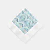 Küste/Strand/nautischer Blau Serviette (Ecke)