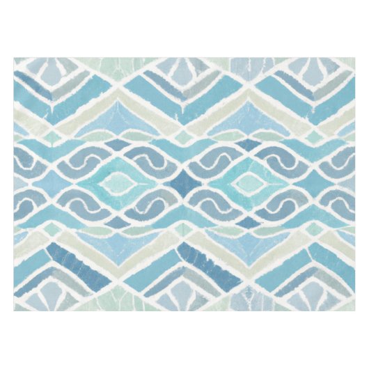 Küste/Strand/nautischer Blau Tischdecke (Vorderseite (Horizontal))