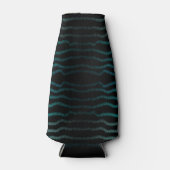 Küste Strand Salty Türkis Wave Abstrakte Kunst Flaschenkühler (Vorderseite)