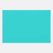 Küste Strand Salty Türkis Wave Abstrakte Kunst Geschenkpapier Set (Vorderseite 3)