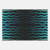 Küste Strand Salty Türkis Wave Abstrakte Kunst Geschenkpapier Set (Vorderseite 2)