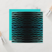 Küste Strand Salty Türkis Wave Abstrakte Kunst Karte (Vorderseite/Rückseite Beispiel)