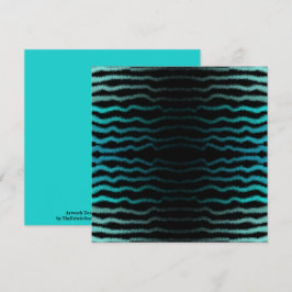 Küste Strand Salty Türkis Wave Abstrakte Kunst Karte