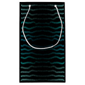 Küste Strand Salty Türkis Wave Abstrakte Kunst Kleine Geschenktüte (Rückseite)