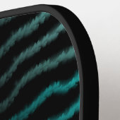 Küste Strand Salty Türkis Wave Abstrakte Kunst Pickleball Schläger (Linke Seite)